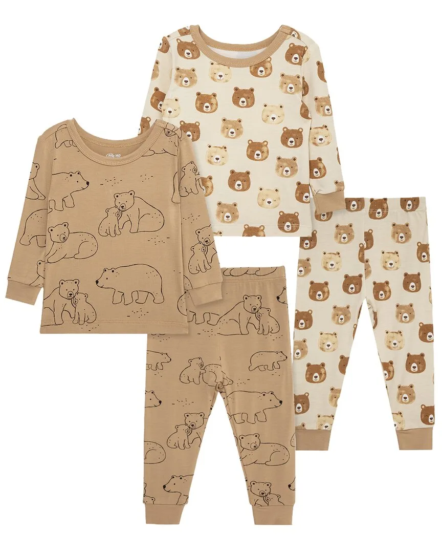 4Pc Bear Bamboo Pajama Set by Little Me