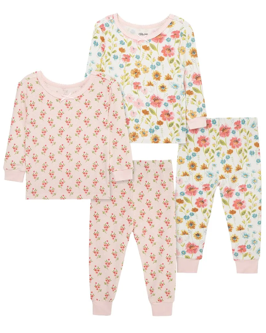 4Pc Floral Bamboo Pajama Set by Little Me