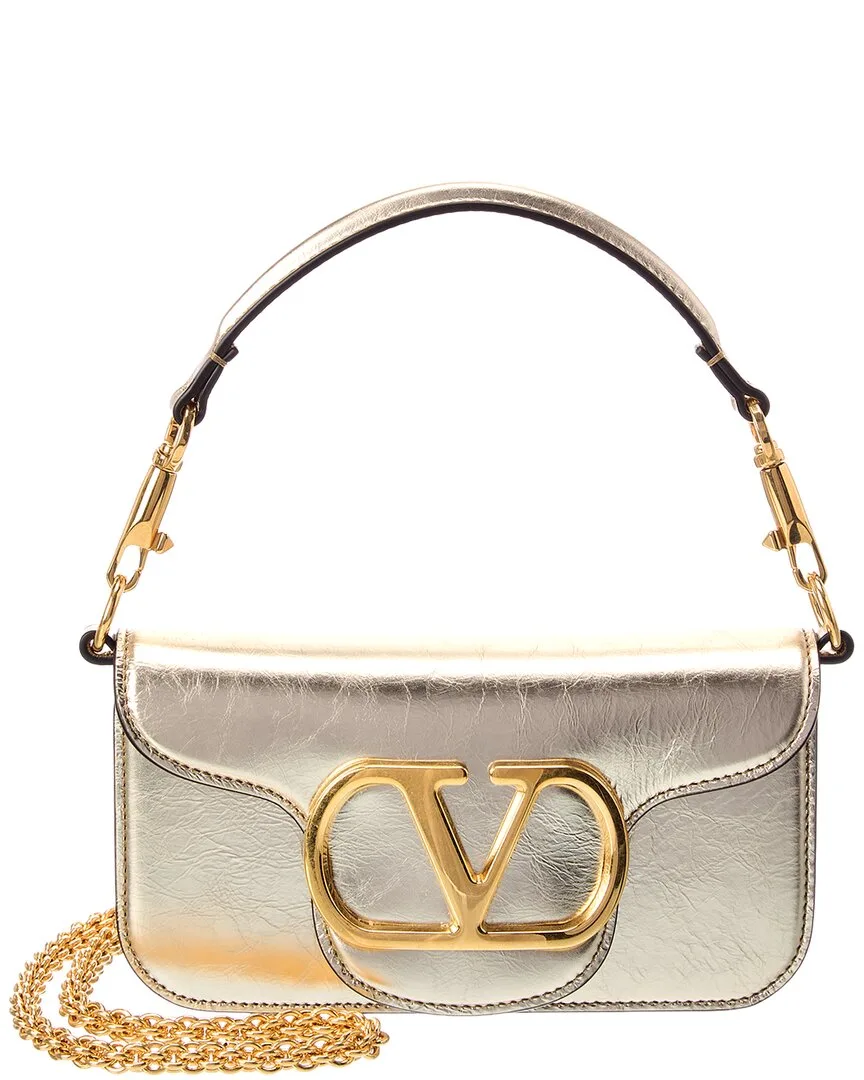 Vlogo Signature Leather Shoulder Bag
