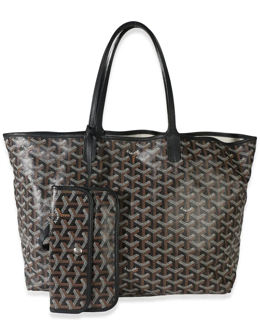 Black Goyardine Canvas Saint Louis Pm (authentic Pre-Loved) by Goyard