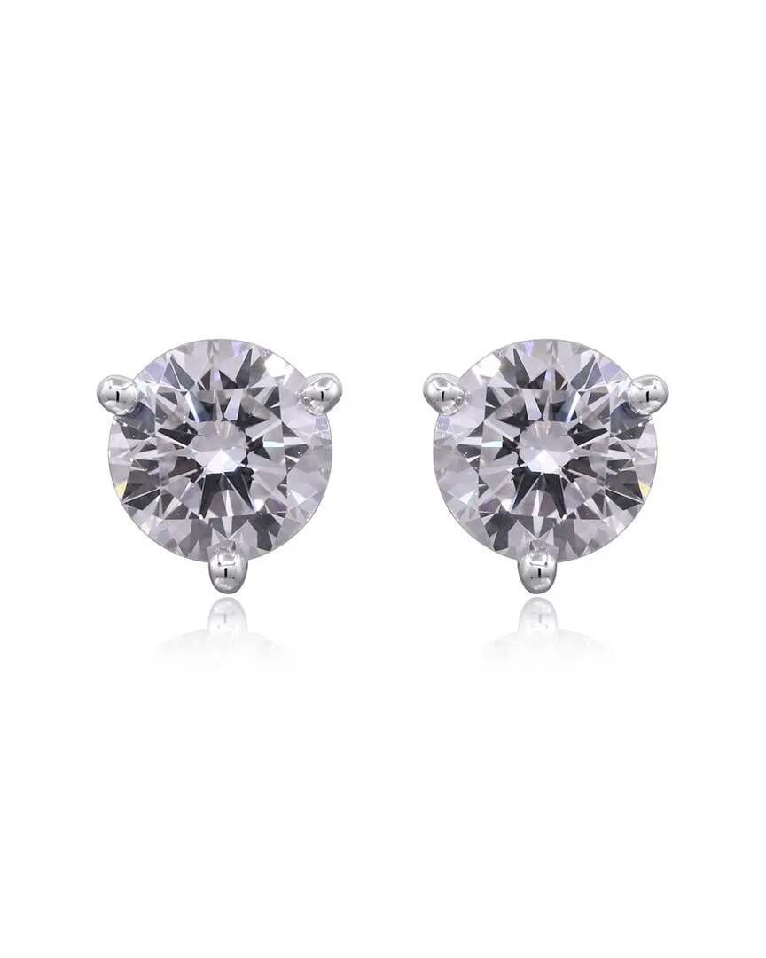 2.06 ct. tw. Lab-Grown Diamond & Amethyst Earrings (authentic Pre-Loved) by Mygemma