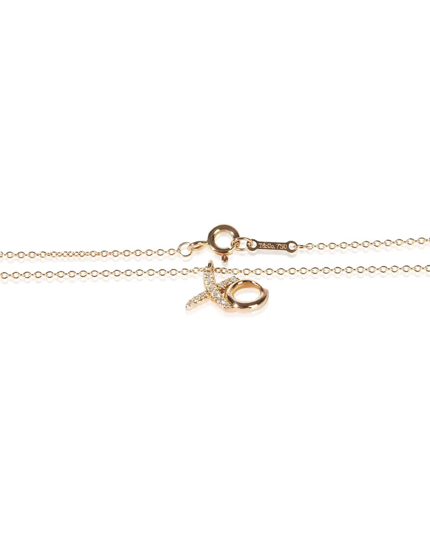 Paloma Picasso Xo Rose Gold 0.09 ct. tw. Diamond Pendant (authentic Pre-Loved) by Tiffany & Co.