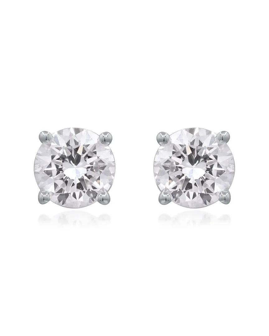 1.51 ct. tw. Lab-Grown Diamond & Quartz Earrings (authentic Pre-Loved) by Mygemma