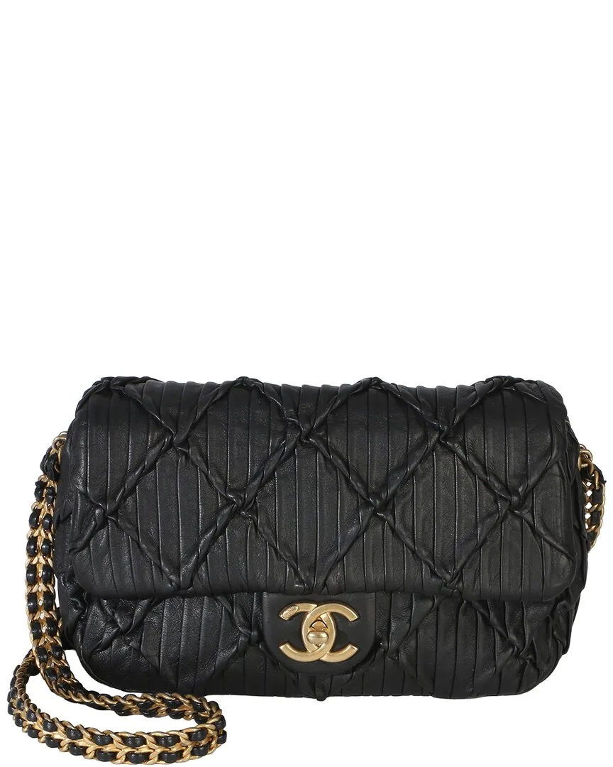 Black Lambskin Mini Soul Flap Bag (authentic Pre-Loved)