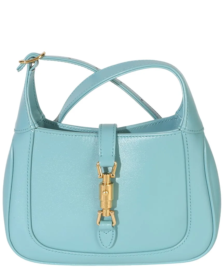 Blue Dyana Lux Calfskin Mini Jackie 1961 Hobo (authentic Pre-Loved)