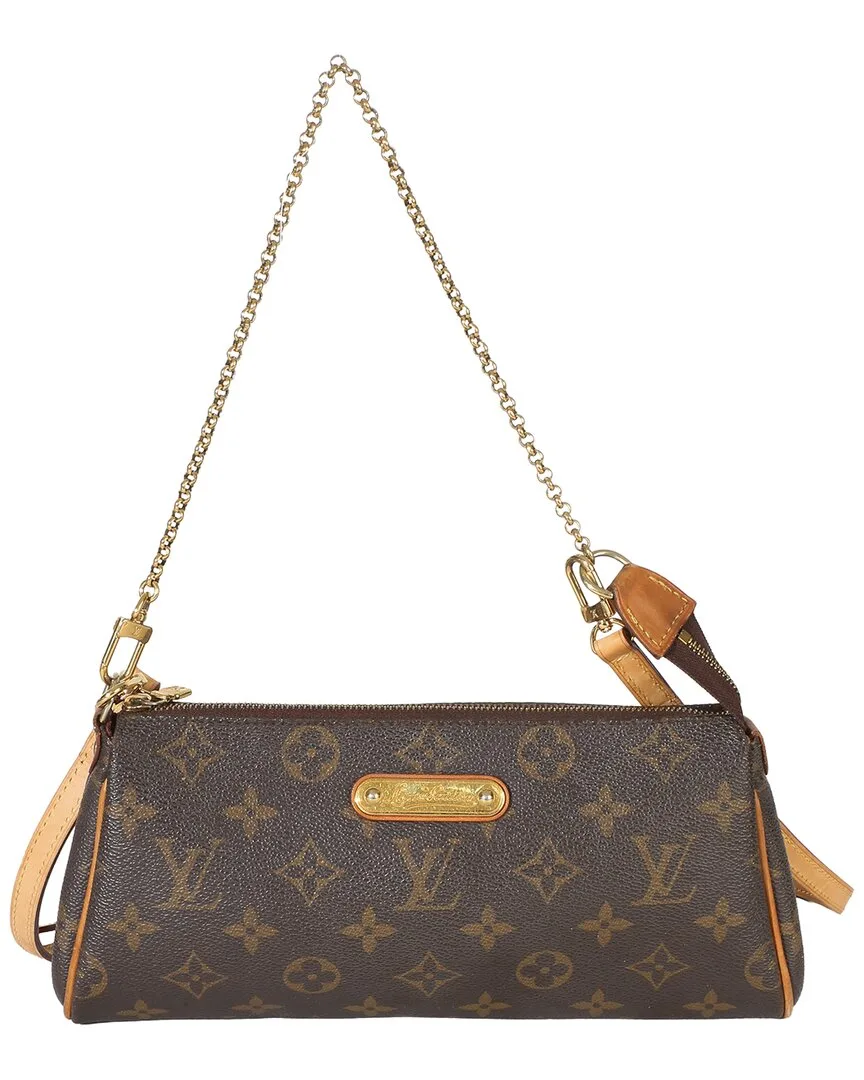 Brown Monogram Canvas Eva Clutch (authentic Pre-Loved)