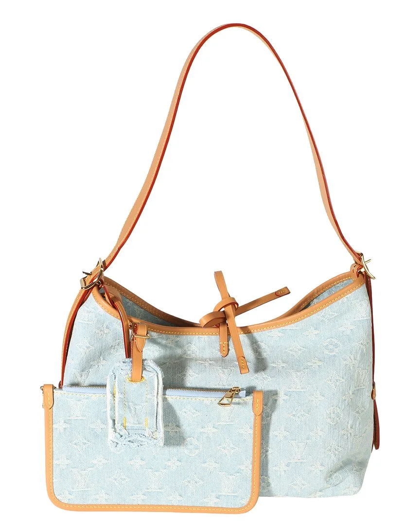 Blue Monogram Denim Carryall Pm (authentic Pre-Loved) by Louis Vuitton