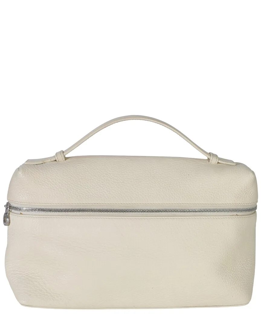 Neutral Grained Calfskin Extra Pocket L27 (authentic Pre-Loved) by Loro Piana