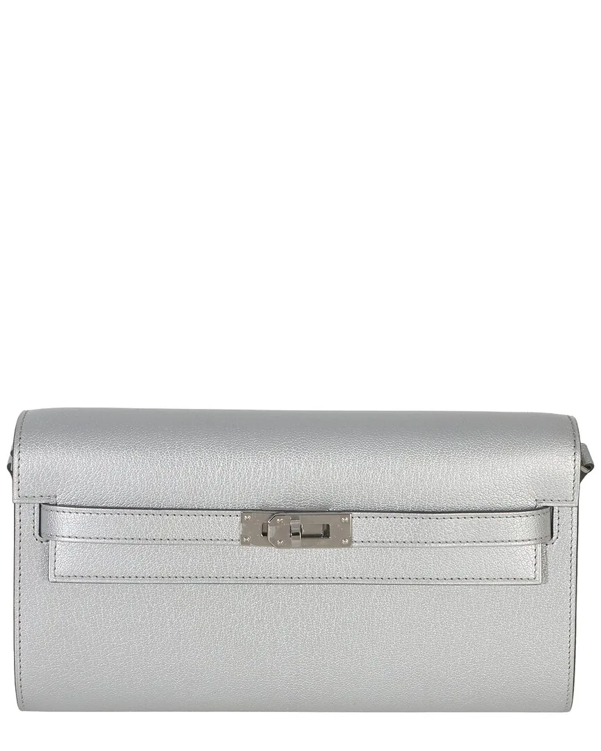 Chevre Chamkilight Kelly Wallet to Go Phw (authentic Pre-Loved) by Herms
