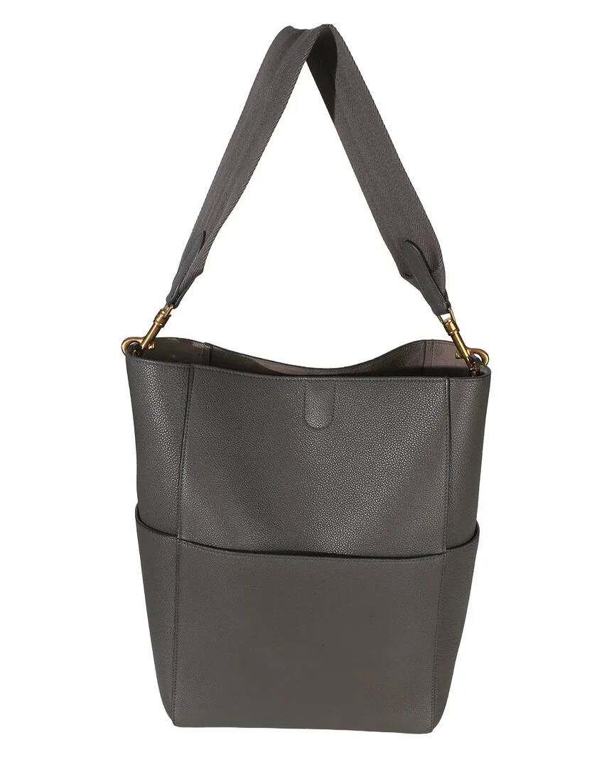 Soft Grained Calfskin Medium Sangle Bucket Bag (authentic Pre-Loved) by Celine