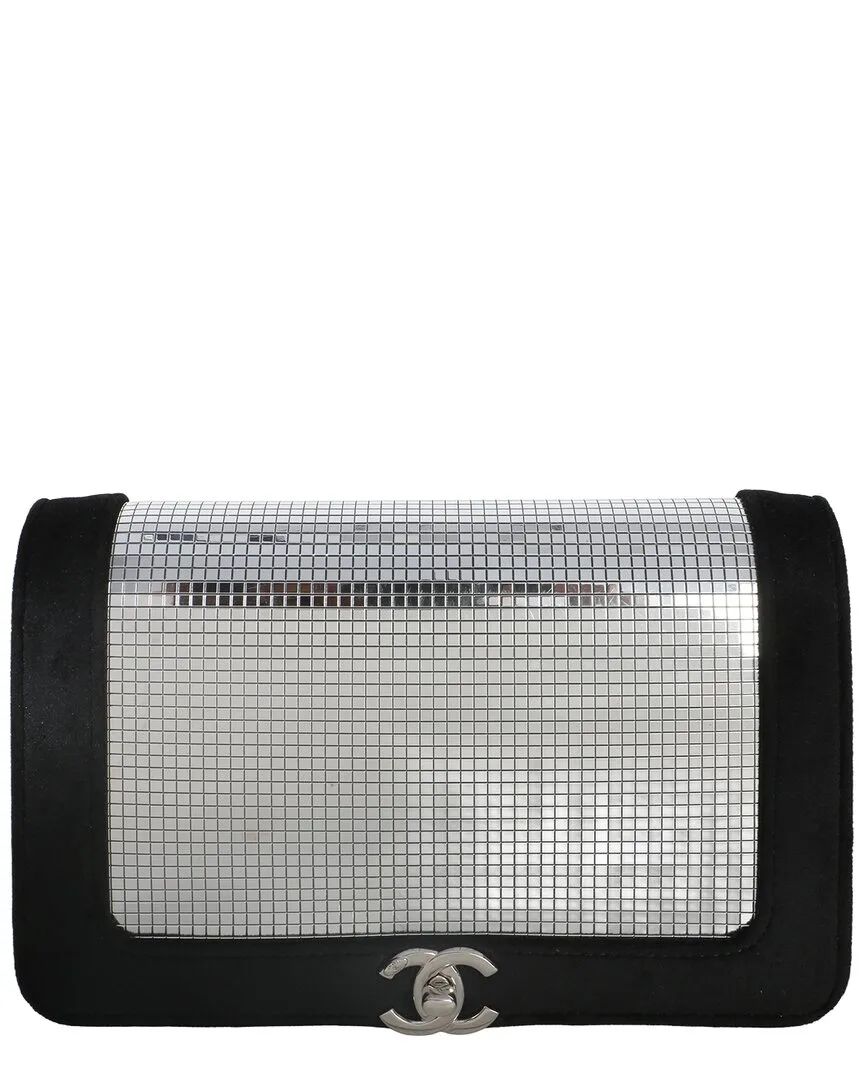 Velvet Mirror Sequin Wallet on Chain Bag (authentic Pre-Loved) by CHANEL