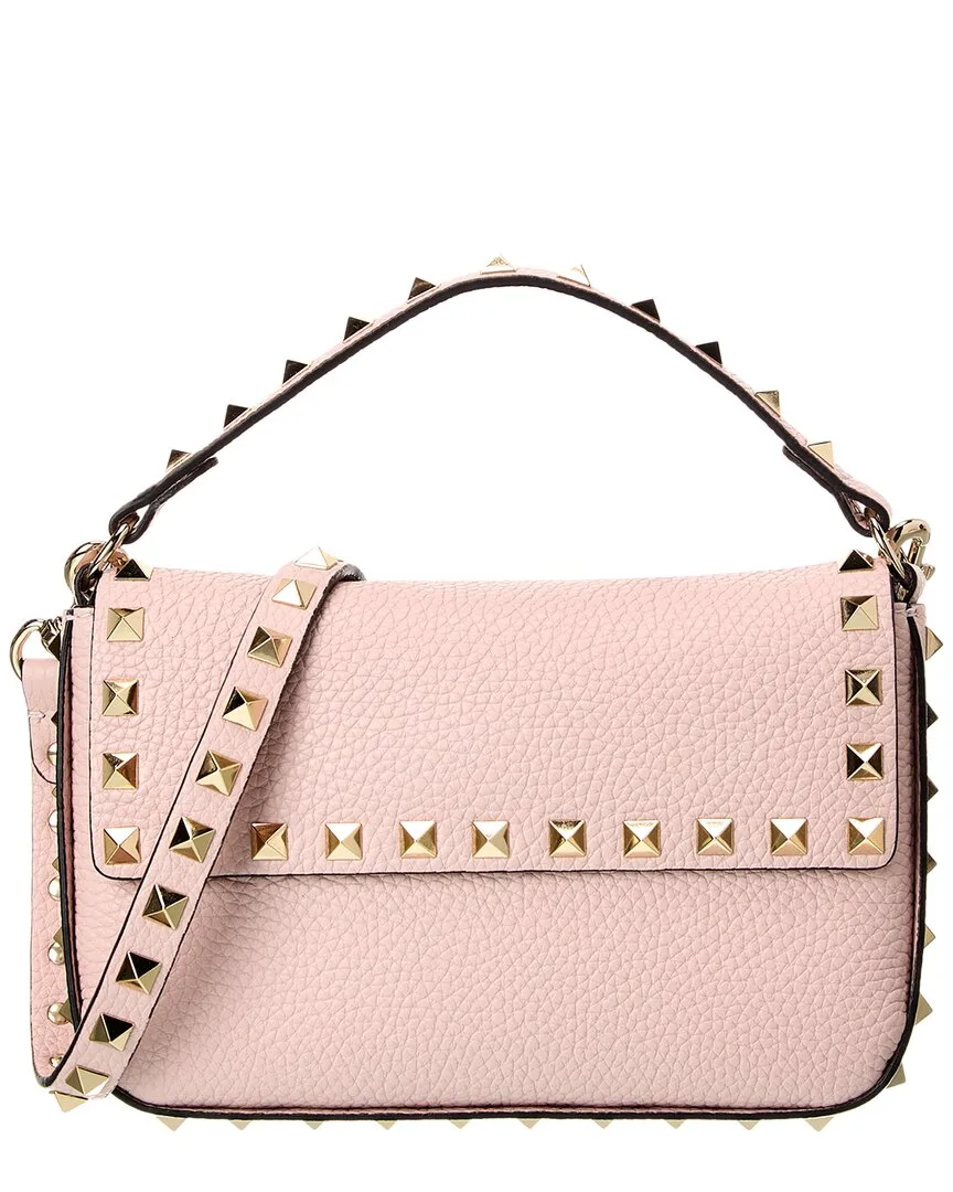 Rockstud Grainy Leather Crossbody by Valentino