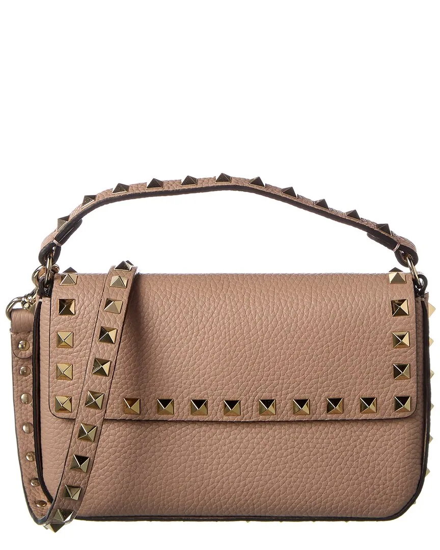 Rockstud Grainy Leather Shoulder Bag by Valentino