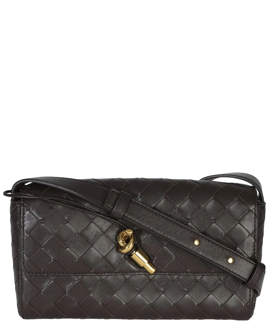 Brown Intrecciato Nappa Andiamo Crossbody (authentic Pre-Loved) by Bottega Veneta