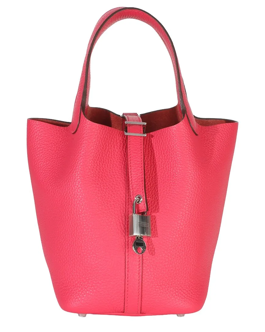 Pink Clemence Picotin Lock 18 Phw (authentic Pre-Loved) by Herms