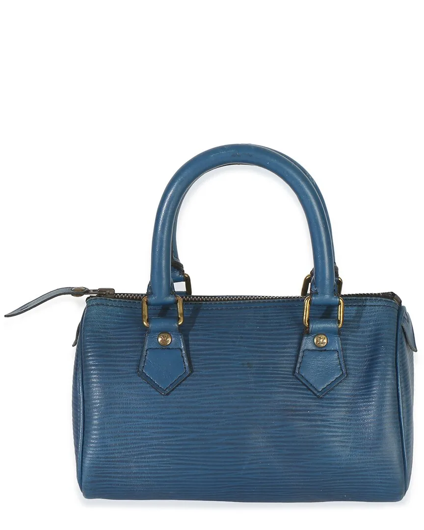 Blue Epi Leather Mini Speedy Hl (authentic Pre-Loved) by Louis Vuitton