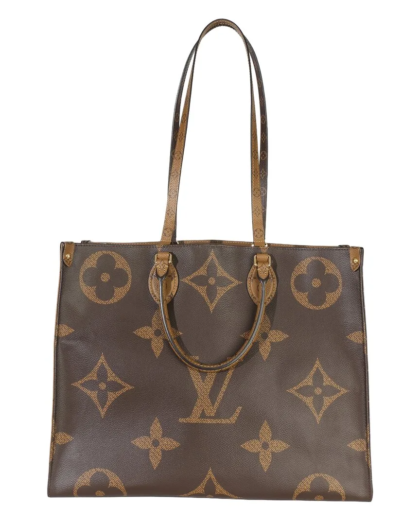 Brown Reverse Monogram Canvas Onthego Gm (authentic Pre-Loved) by Louis Vuitton