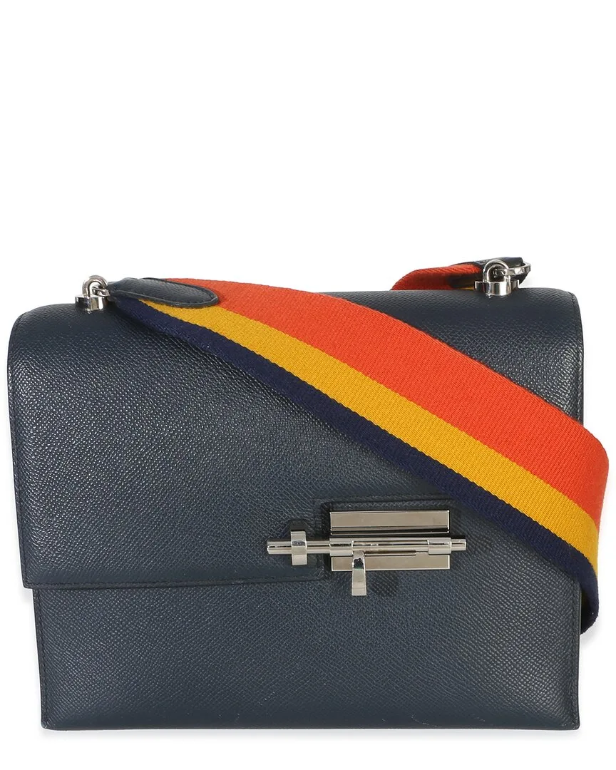 Blue Epsom Verrou 23 Phw (authentic Pre-Loved) by Herms