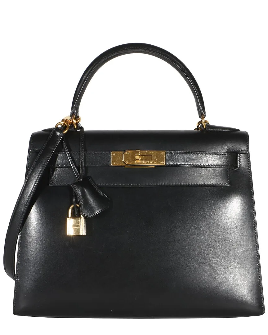 Black Sellier Kelly 28 Ghw (authentic Pre-Loved) by Herms