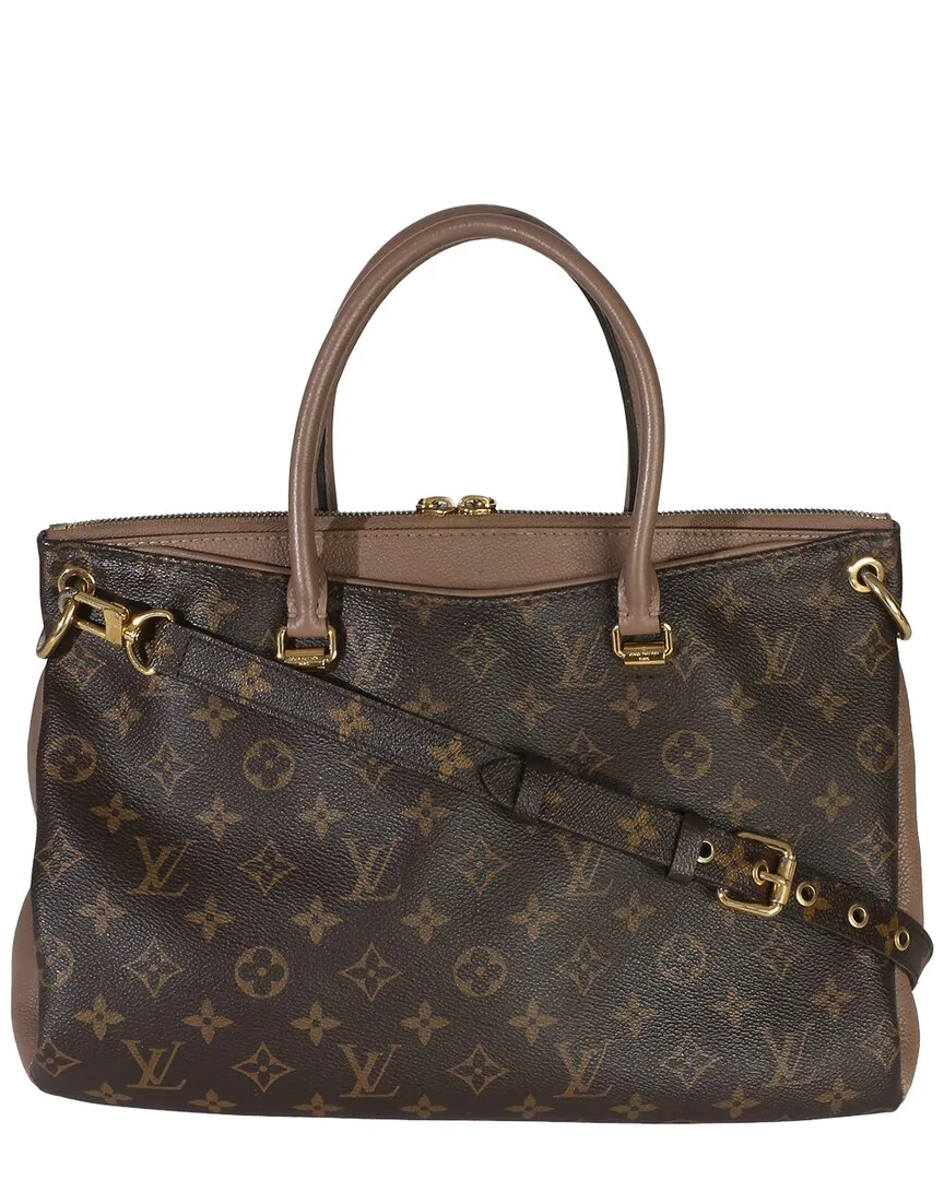 Brown Monogram Canvas Pallas mm (authentic Pre-Loved) by Louis Vuitton