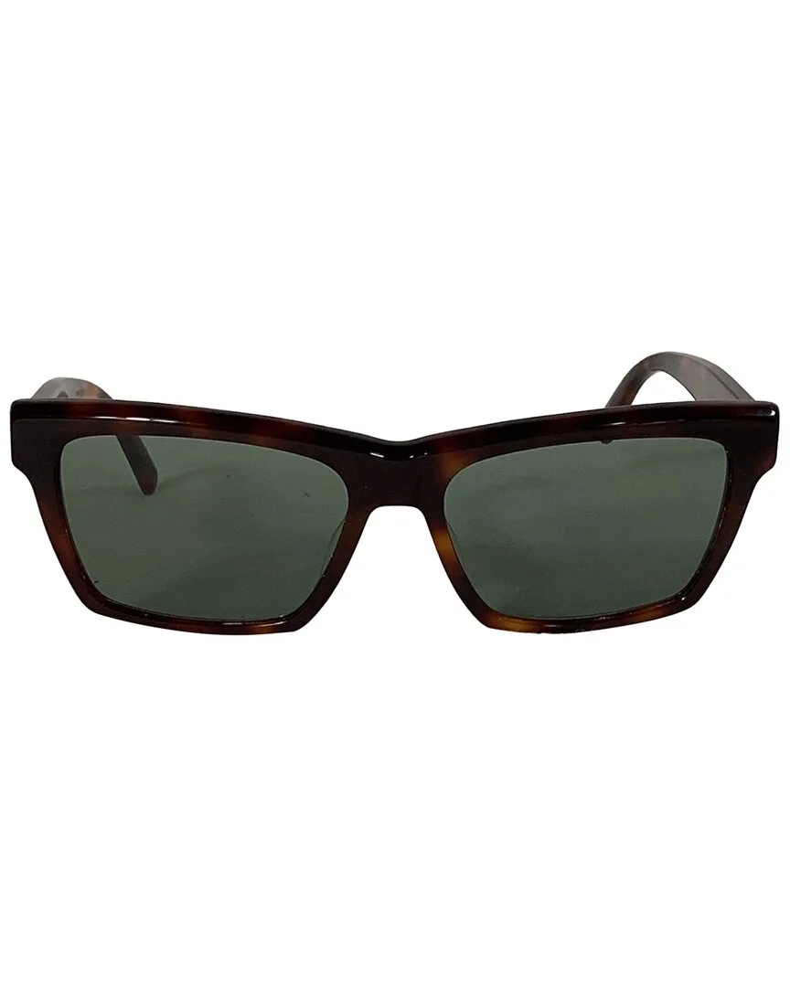 Tortoiseshell Rectangular Sunglasses (authentic Pre-Loved) by Saint Laurent