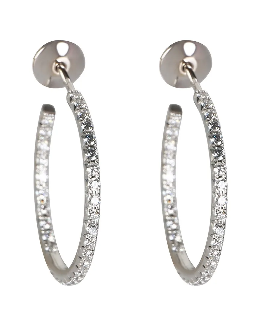 Medium Model Metro Hoop 0.50 ct. tw. Diamond Earrings (authentic Pre-Loved) by Tiffany & Co.
