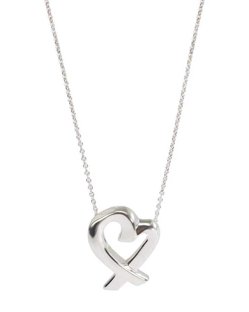 Paloma Picasso Small Loving Heart Silver Pendant (authentic Pre-Loved) by Tiffany & Co.