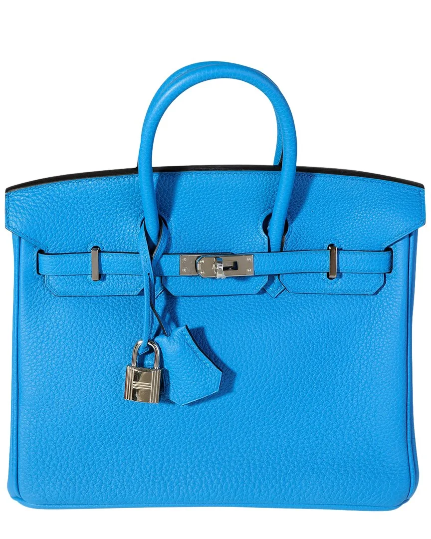 Blue Togo Birkin 25 Phw (authentic Pre-Loved) by Herms