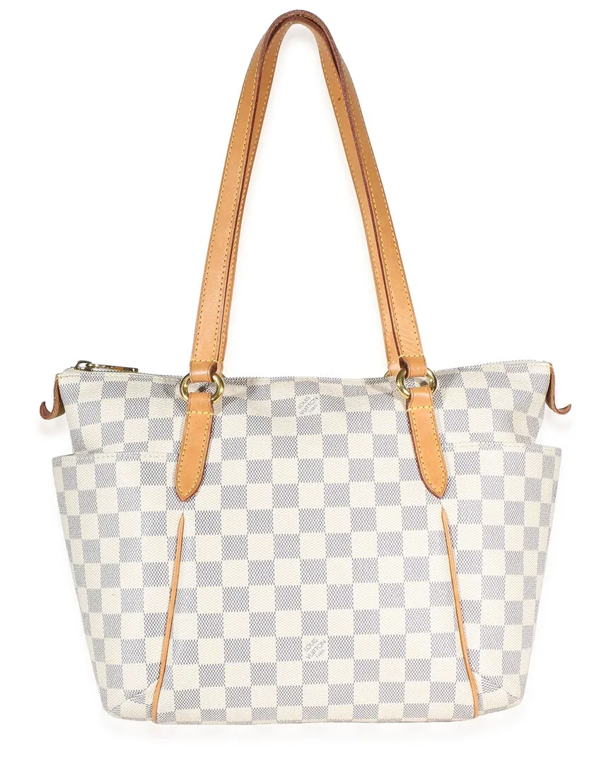 Beige Damier Azur Canvas Totally Pm (authentic Pre-Loved) by Louis Vuitton