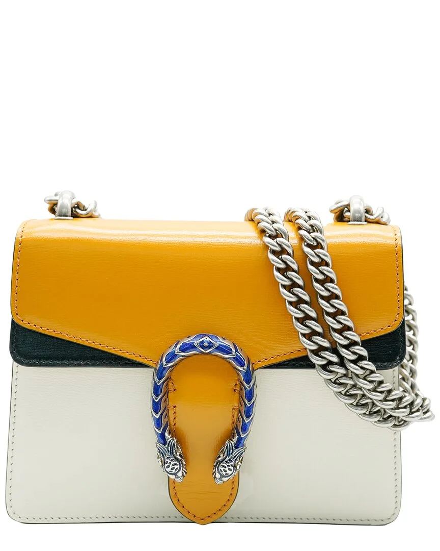 Black, White & Yellow Leather Mini Dionysus (authentic Pre-Loved) by Gucci