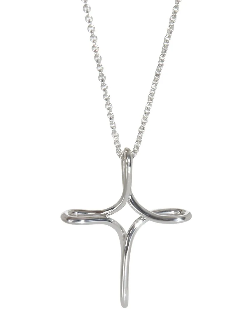 Elsa Peretti Infinity Cross Silver Pendant (authentic Pre-Loved) by Tiffany & Co.