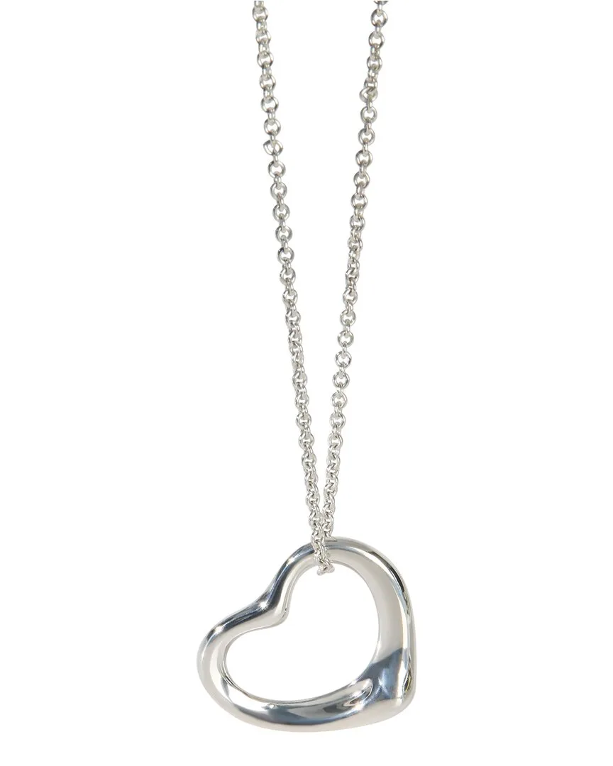 Elsa Peretti Open Heart Silver Pendant (authentic Pre-Loved) by Tiffany & Co.