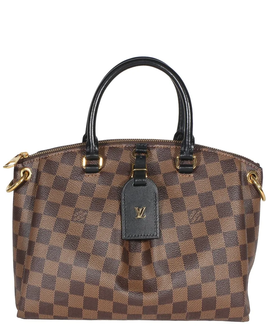Brown Damier Ebene Canvas Odeon Pm (authentic Pre-Loved) by Louis Vuitton