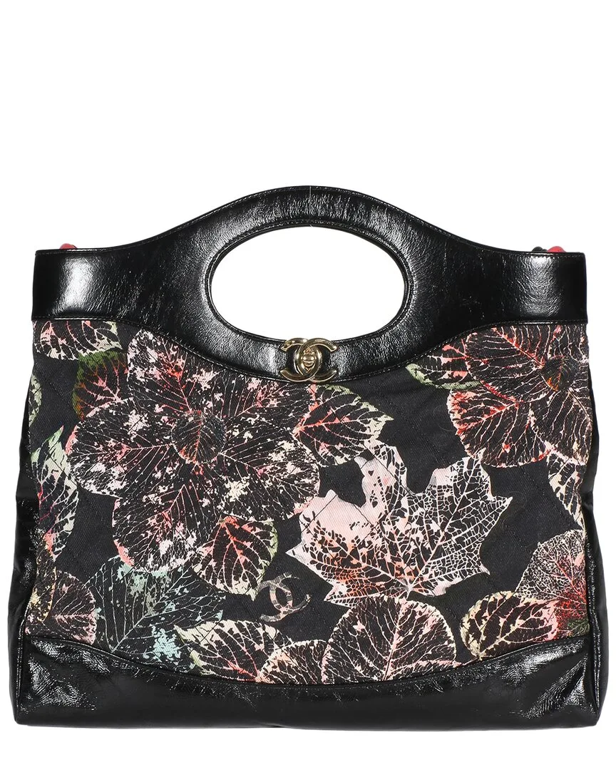 Black Multicolor Canvas & Calfskin Large 31 Shopping Bag (authentic Pre-Loved) by CHANEL