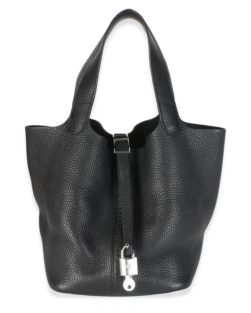 Black Clemence Picotin Lock 22 Phw (authentic Pre-Loved) by Herms