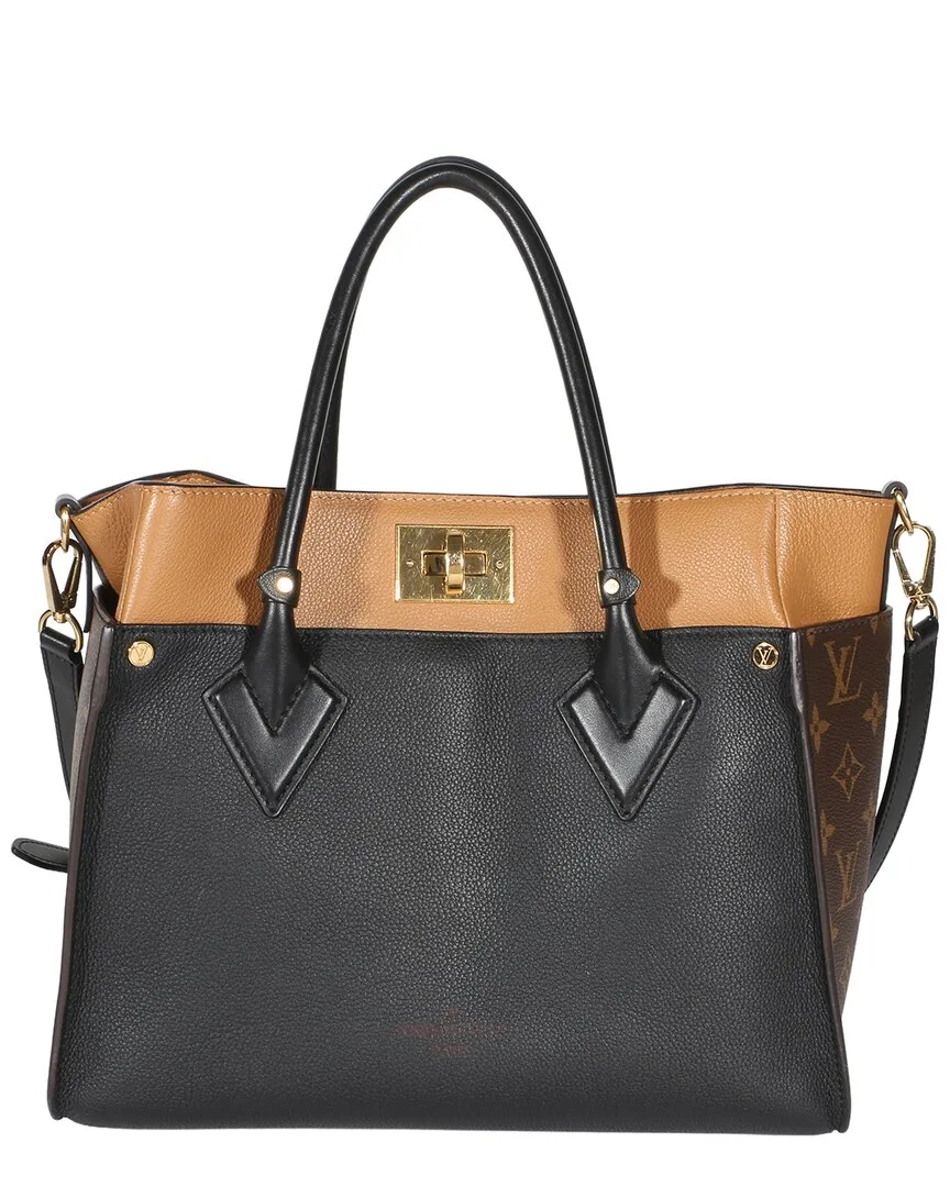 Black Monogram Canvas on My Side mm (authentic Pre-Loved) by Louis Vuitton