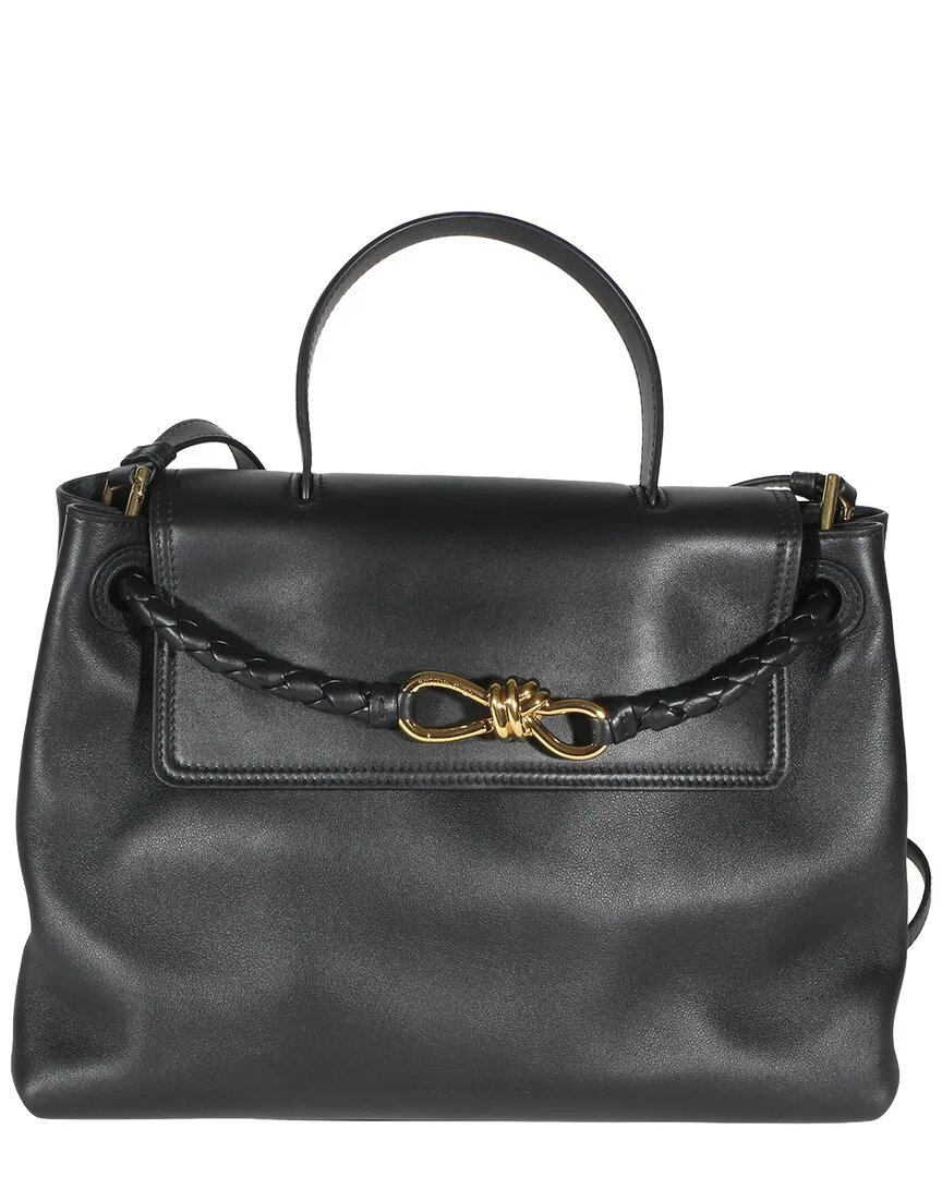 Black Shiny Calfskin Medium Ciao Ciao (authentic Pre-Loved) by Bottega Veneta