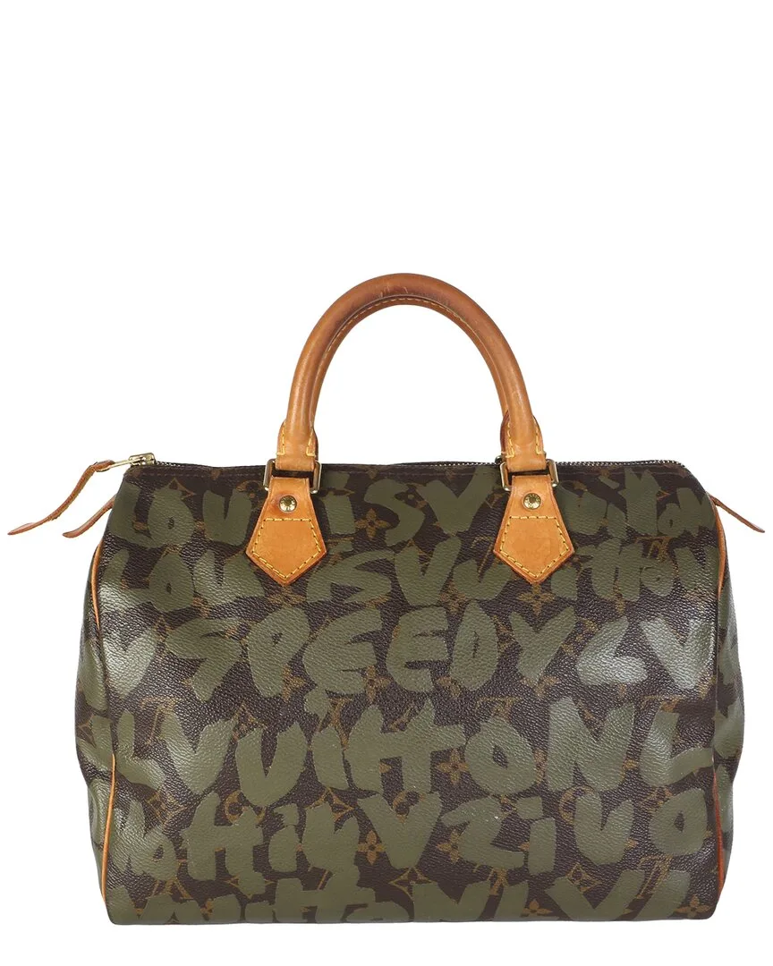 Brown & Green x Stephen Sprouse Graffiti Canvas Speedy 30 (authentic Pre-Loved) by Louis Vuitton