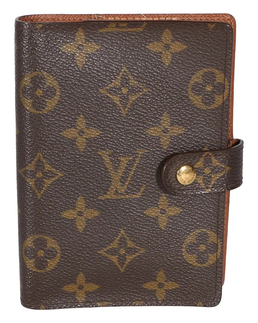 Brown Monogram Canvas Small Ring Agenda Cover (authentic Pre-Loved) by Louis Vuitton