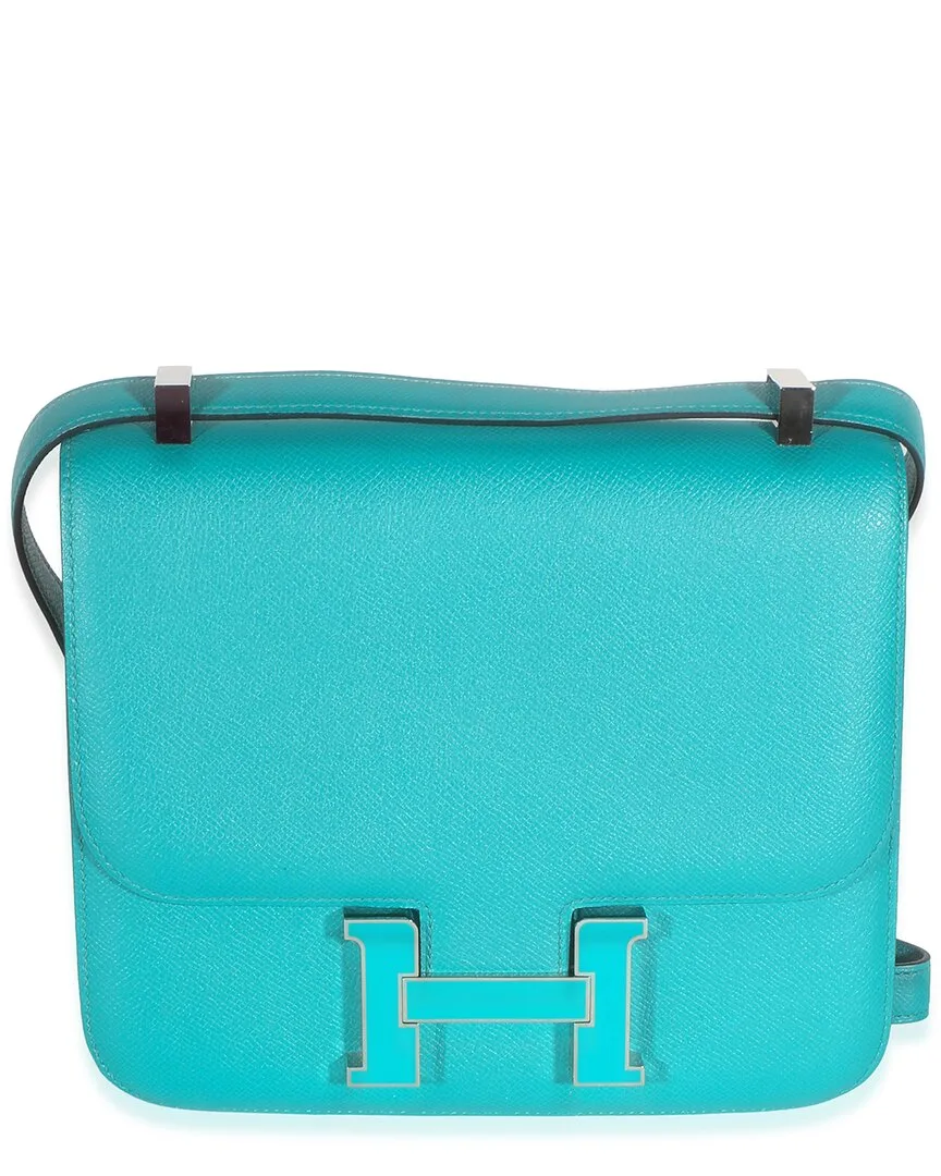 Blue Epsom Constance 24 (authentic Pre-Loved) by Herms