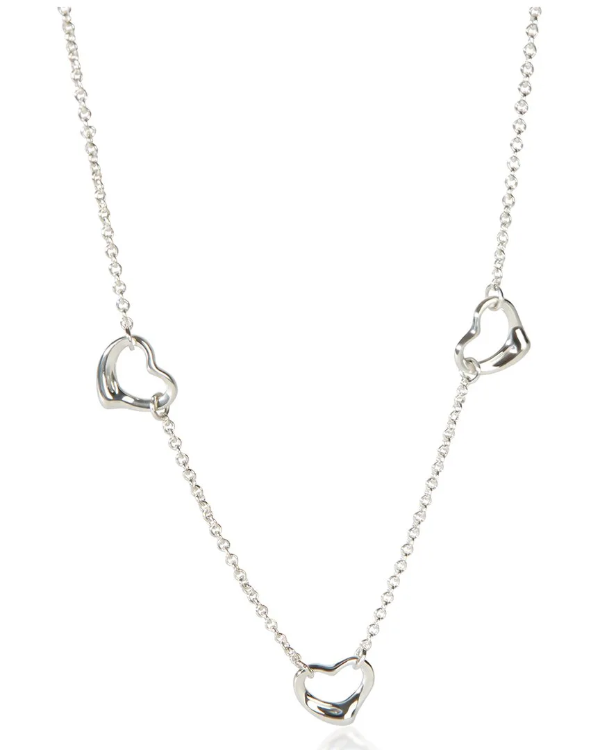 Elsa Peretti Open Heart Silver Necklace (authentic Pre-Loved) by Tiffany & Co.