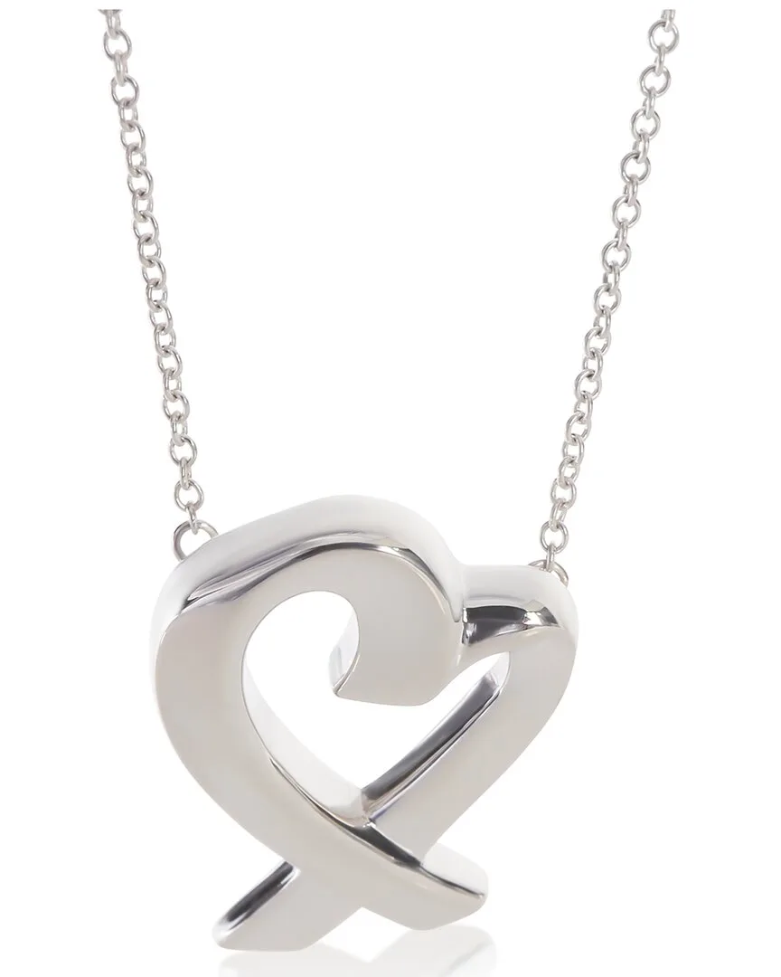 Paloma Picasso Loving Heart Silver Pendant (authentic Pre-Loved) by Tiffany & Co.