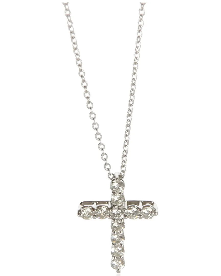 Cross Platinum 0.42 ct. tw. Diamond Pendant (authentic Pre-Loved)
