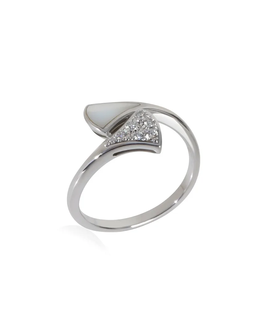 Divas Dream 0.08 ct. tw. Diamond & Mother of Pearl Ring (authentic Pre-Loved) by BVLGARI