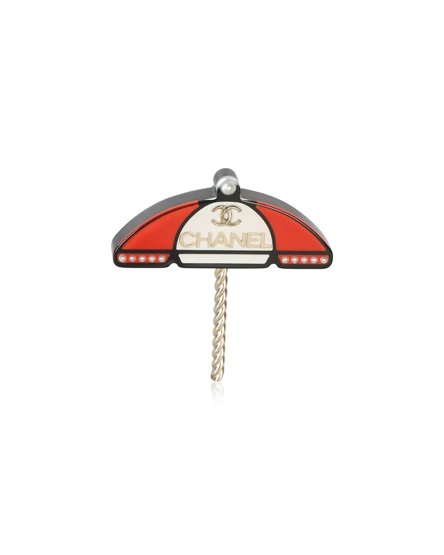 2019 Beach Umbrella Brooch (authentic Pre-Loved) by CHANEL