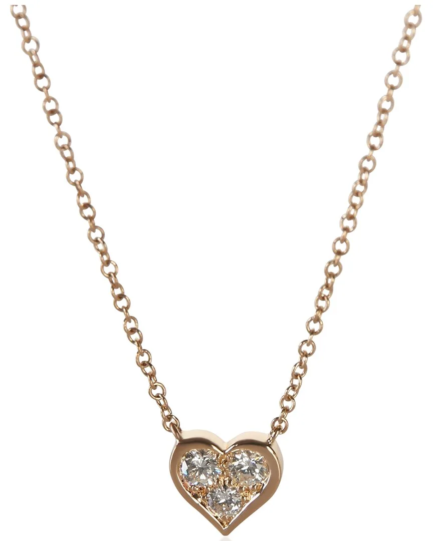 Heart Rose Gold 0.17 ct. tw. Diamond Pendant (authentic Pre-Loved)