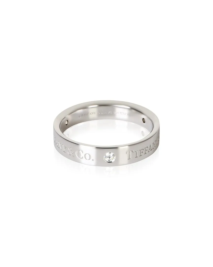 4Mm T&Co. Platinum 0.07 ct. tw. Diamond Band (authentic Pre-Loved) by Tiffany & Co.