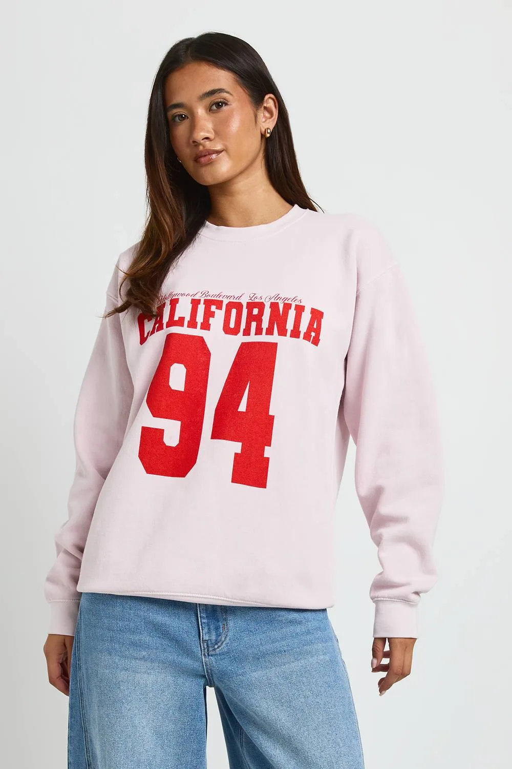 California 95 Printed Sweatshirt by boohoo