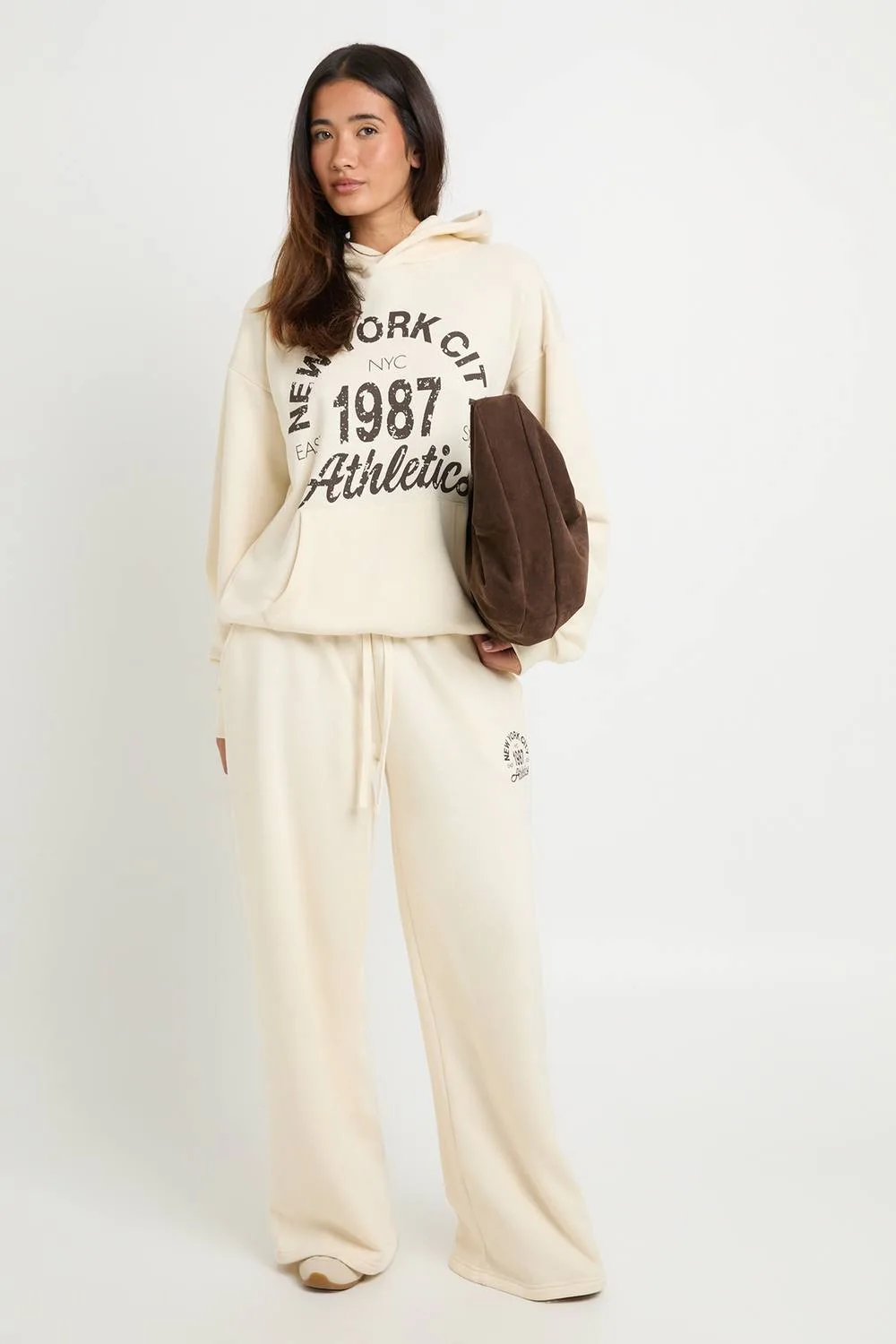 New York City Printed Hooded Tracksuit by boohoo