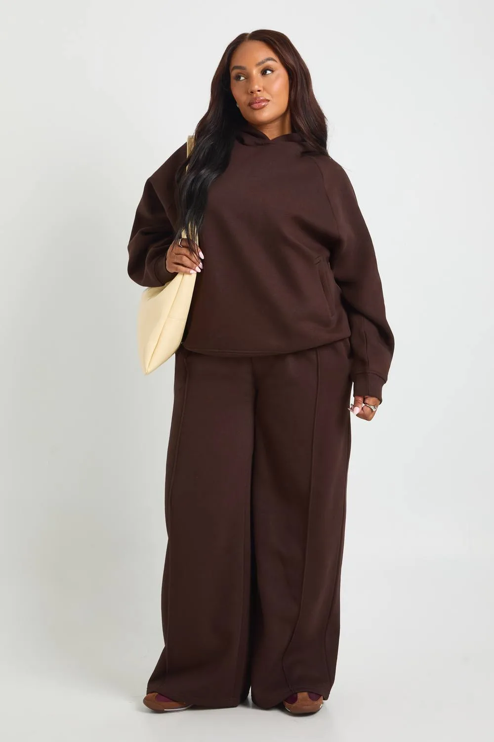 Core Basic Pintuck Detail Straight Leg Jogger Pants
